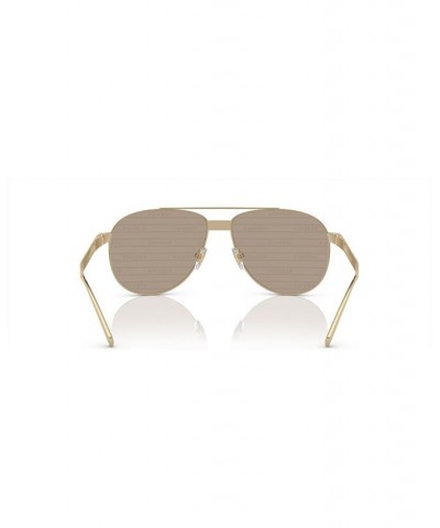 Men's Sunglasses VE2209 58 Pale Gold-Tone/Brown Tamp Versace Silver Gold-Tone $57.06 Mens