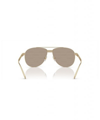 Men's Sunglasses VE2209 58 Pale Gold-Tone/Brown Tamp Versace Silver Gold-Tone $57.06 Mens