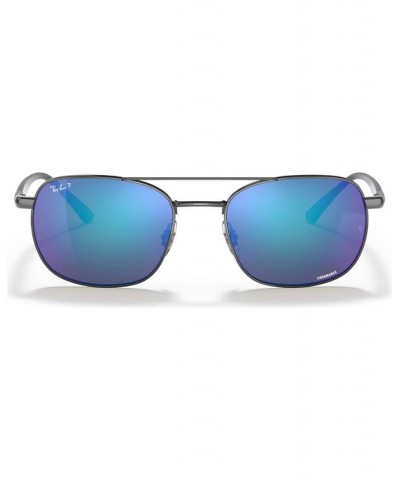 Unisex Polarized Sunglasses RB3670CH 54 SILVER/POLAR DARK GREEN $31.92 Unisex