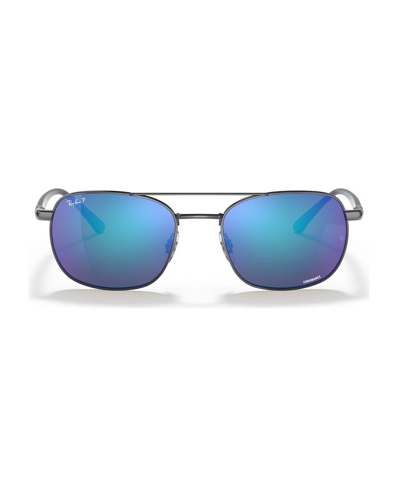 Unisex Polarized Sunglasses RB3670CH 54 SILVER/POLAR DARK GREEN $31.92 Unisex