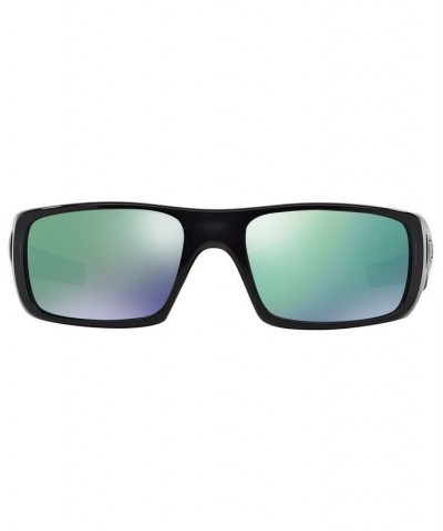 Men's Rectangle Sunglasses OO9239 60 Crankshaft Black $21.98 Mens