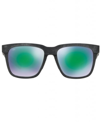 Men's Polarized Sunglasses Pescador 55 BLACK/GREEN $22.90 Mens