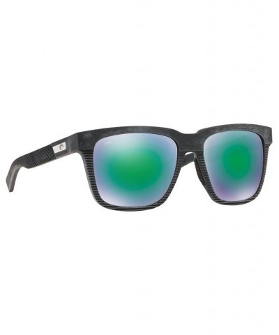 Men's Polarized Sunglasses Pescador 55 BLACK/GREEN $22.90 Mens