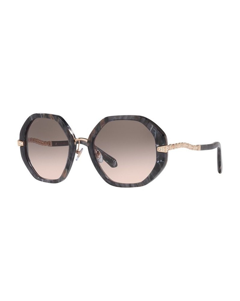 Women's Sunglasses BV8242B 55 Gray Marble $122.13 Womens