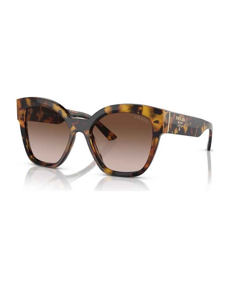 Women's Low Bridge Fit Sunglasses PR 17ZSF55-Y Honey Tortoise $57.78 Womens