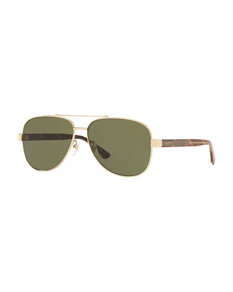 Sunglasses GG0528S 63 GOLD SHINY/GREEN $126.00 Unisex