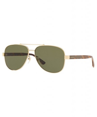 Sunglasses GG0528S 63 GOLD SHINY/GREEN $126.00 Unisex