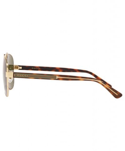 Sunglasses GG0528S 63 GOLD SHINY/GREEN $126.00 Unisex