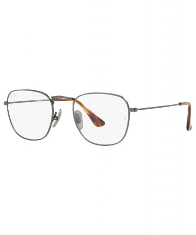 RX8157V Frank Titanium Optics Men's Square Eyeglasses Gunmetal $66.24 Mens