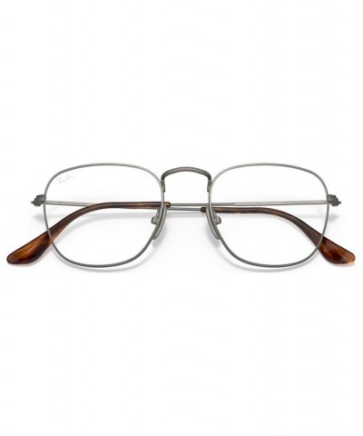 RX8157V Frank Titanium Optics Men's Square Eyeglasses Gunmetal $66.24 Mens