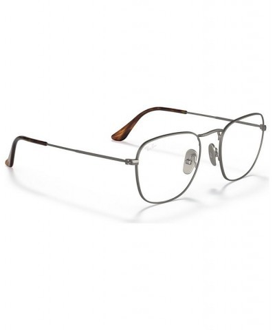 RX8157V Frank Titanium Optics Men's Square Eyeglasses Gunmetal $66.24 Mens