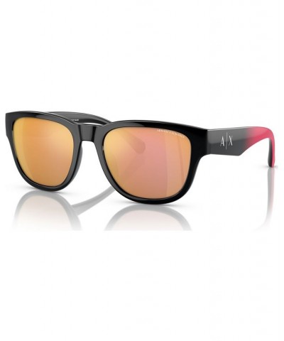 Men's Sunglasses AX4115SU 54 Shiny Black $11.83 Mens