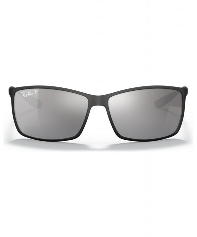 Polarized Sunglasses RB4179 LITEFORCE BLACK MATTE/SILVER MIRROR POLAR $53.13 Unisex