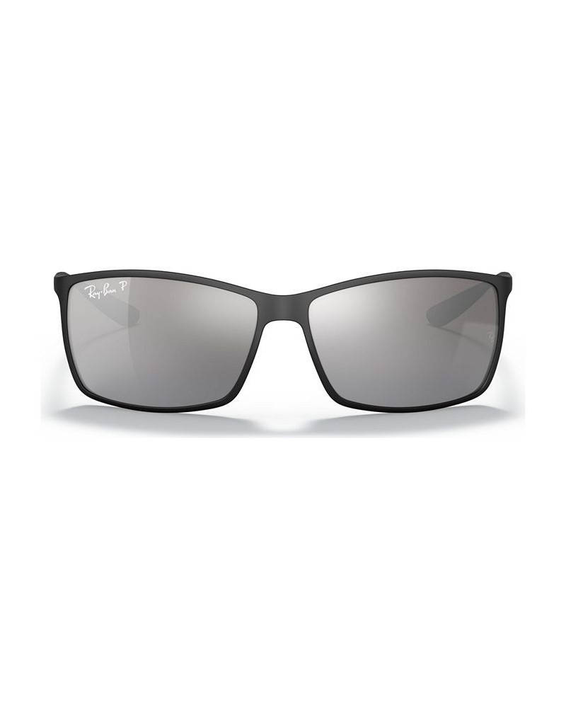 Polarized Sunglasses RB4179 LITEFORCE BLACK MATTE/SILVER MIRROR POLAR $53.13 Unisex