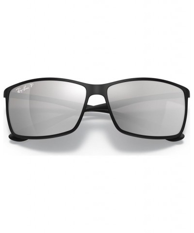 Polarized Sunglasses RB4179 LITEFORCE BLACK MATTE/SILVER MIRROR POLAR $53.13 Unisex