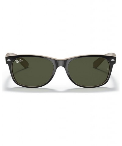 Sunglasses RB2132 NEW WAYFARER COLOR MIX BLACK CLEAR/GREEN $18.12 Unisex