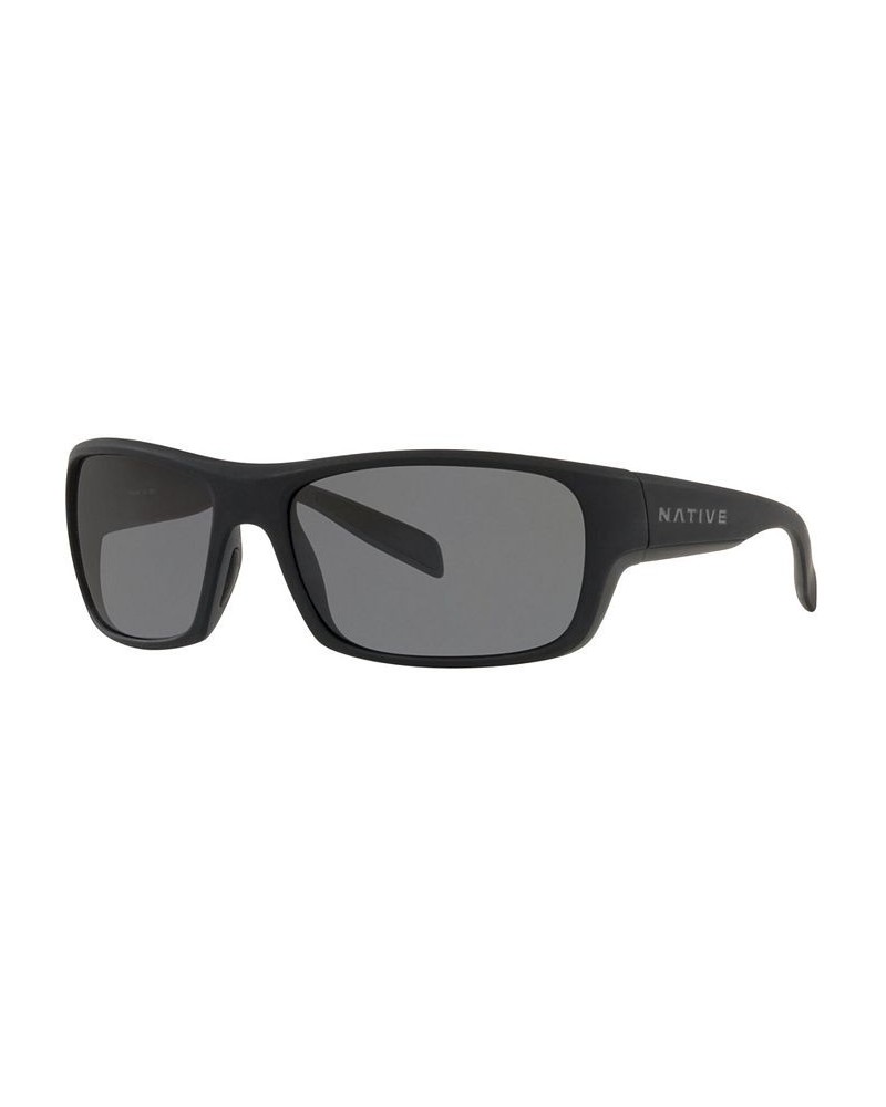 Native Men's Polarized Sunglasses XD0062 64 MATTE BLACK/GRANITE/GREY $12.98 Mens