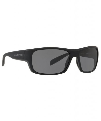 Native Men's Polarized Sunglasses XD0062 64 MATTE BLACK/GRANITE/GREY $12.98 Mens