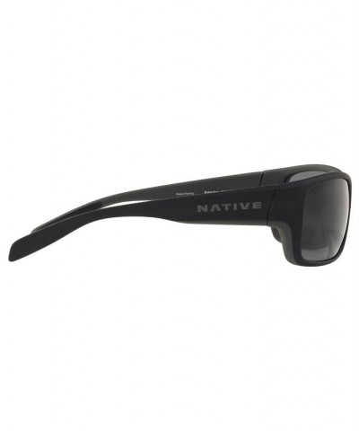 Native Men's Polarized Sunglasses XD0062 64 MATTE BLACK/GRANITE/GREY $12.98 Mens