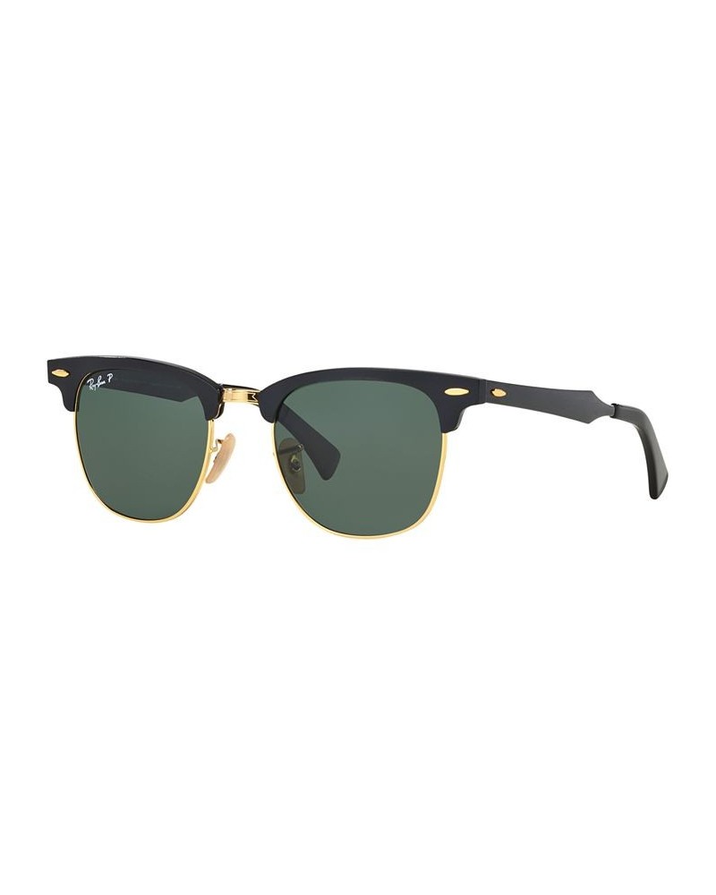 Polarized Sunglasses RB3507 CLUBMASTER ALUMINUM Black/Green $56.76 Unisex