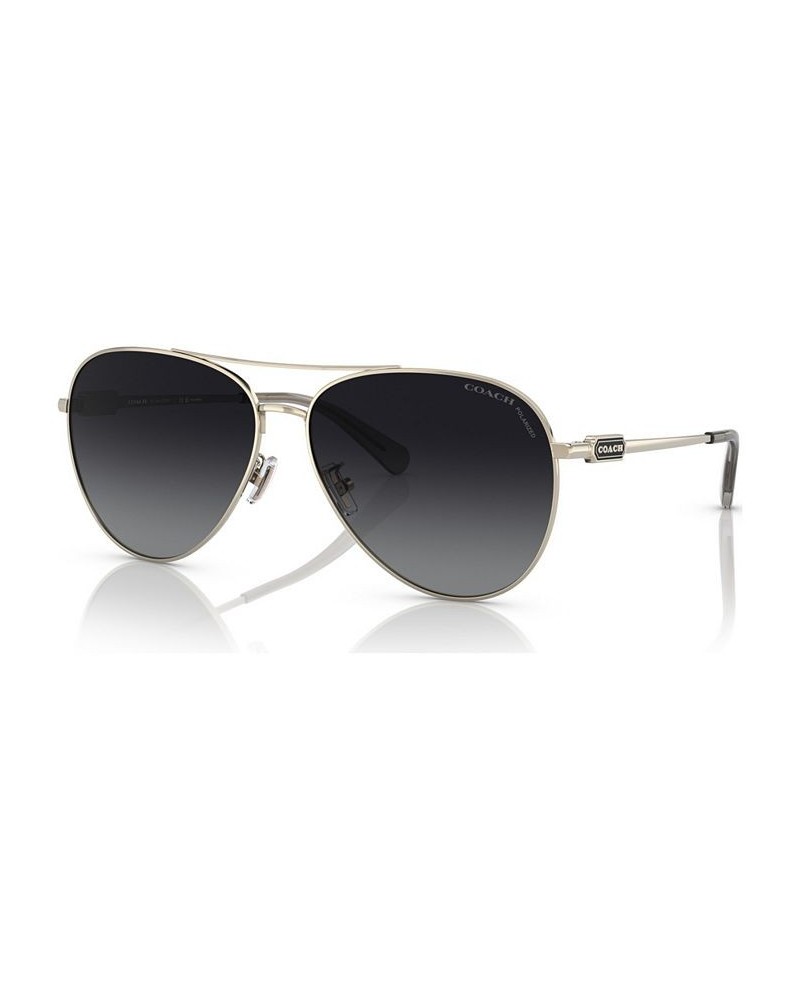 Women's Polarized Sunglasses HC714061-YP Shiny Light Gold-Tone $25.96 Womens