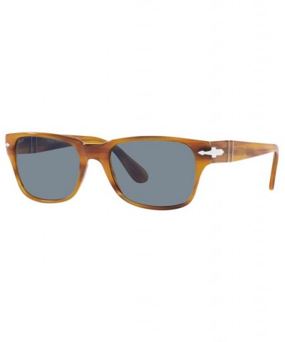 Men's Sunglasses PO3288S 55 Striped Brown $85.96 Mens