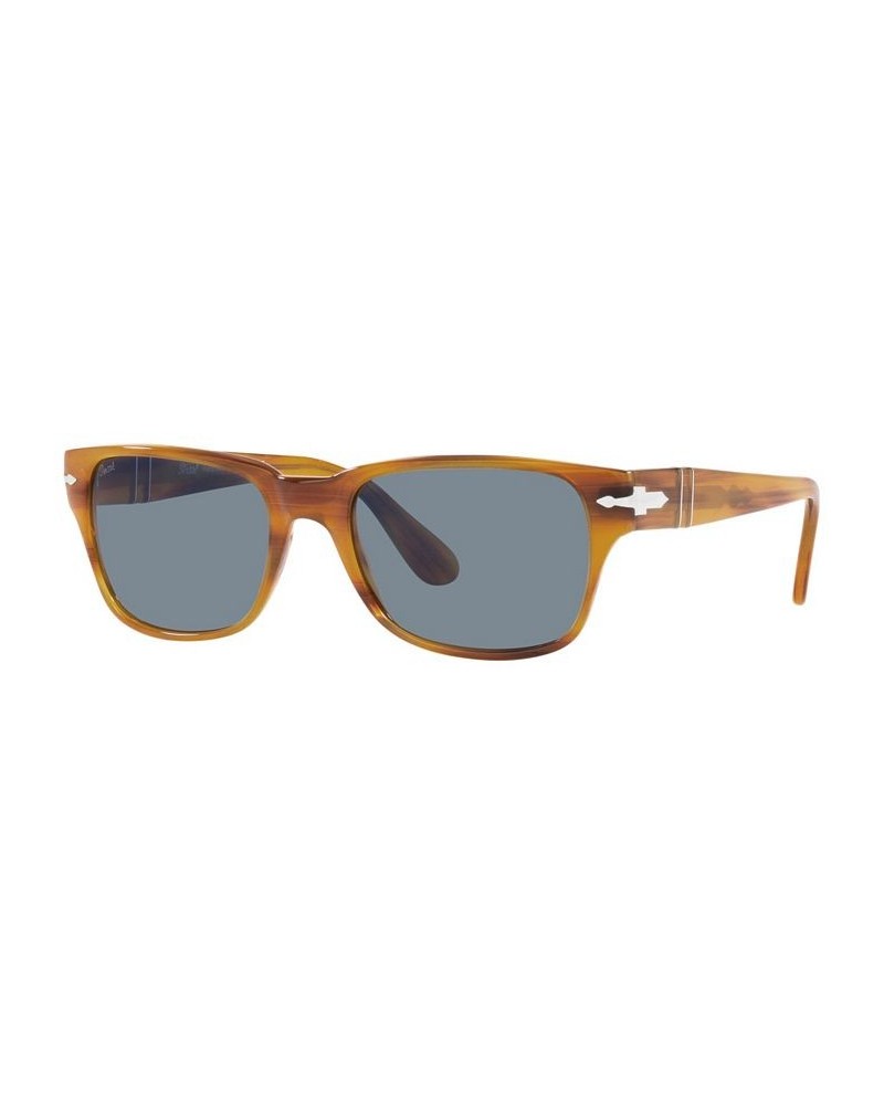 Men's Sunglasses PO3288S 55 Striped Brown $85.96 Mens