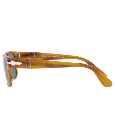 Men's Sunglasses PO3288S 55 Striped Brown $85.96 Mens