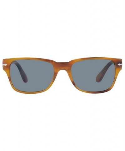 Men's Sunglasses PO3288S 55 Striped Brown $85.96 Mens