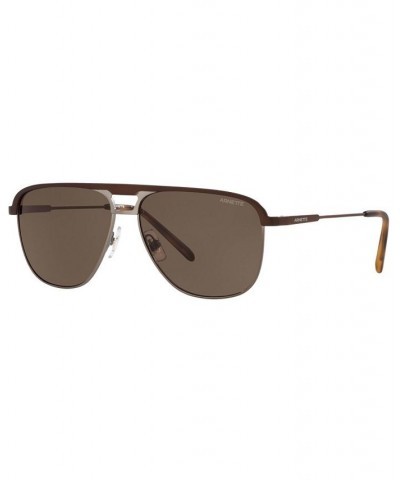 Men's Sunglasses AN3082 57 BROWN MATTE/BROWN $10.34 Mens