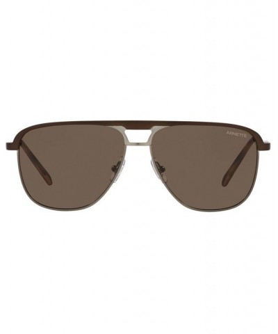 Men's Sunglasses AN3082 57 BROWN MATTE/BROWN $10.34 Mens