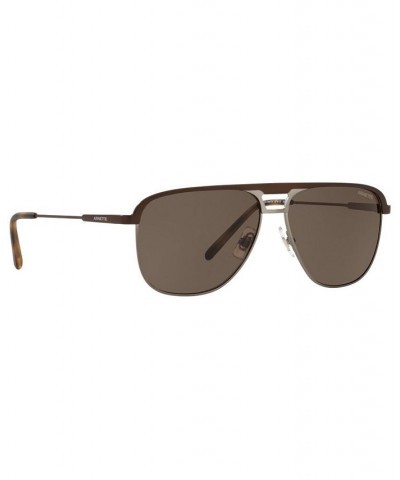 Men's Sunglasses AN3082 57 BROWN MATTE/BROWN $10.34 Mens