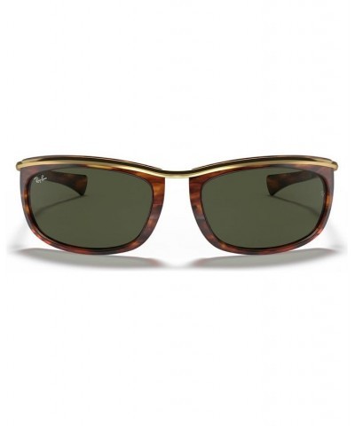 Unisex Sunglasses RB2319 62 OLYMPIAN Stripped Havana - Green $27.84 Unisex