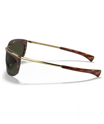 Unisex Sunglasses RB2319 62 OLYMPIAN Stripped Havana - Green $27.84 Unisex