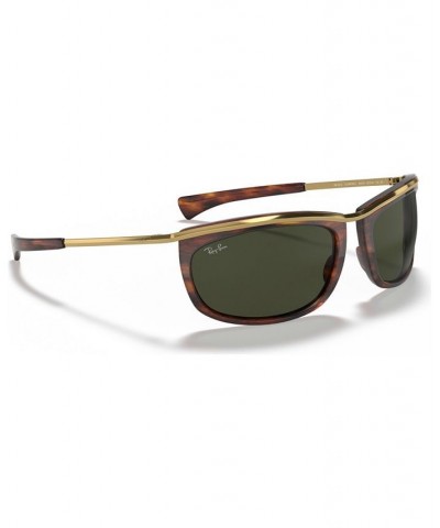 Unisex Sunglasses RB2319 62 OLYMPIAN Stripped Havana - Green $27.84 Unisex