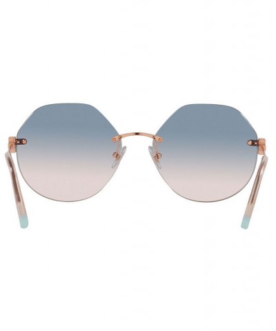 Women's Sunglasses TF3077 60 RUBEDO/LIGHT BLUE GRADIENT BLUE $113.36 Womens