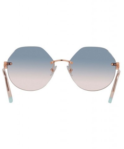 Women's Sunglasses TF3077 60 RUBEDO/LIGHT BLUE GRADIENT BLUE $113.36 Womens