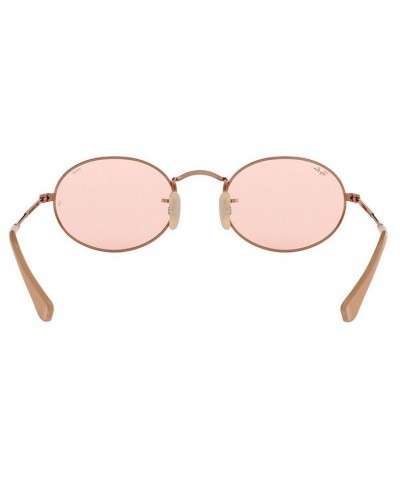 OVAL Sunglasses RB3547N 54 COPPER/EVOLVE LIGHT BLUE $28.34 Unisex