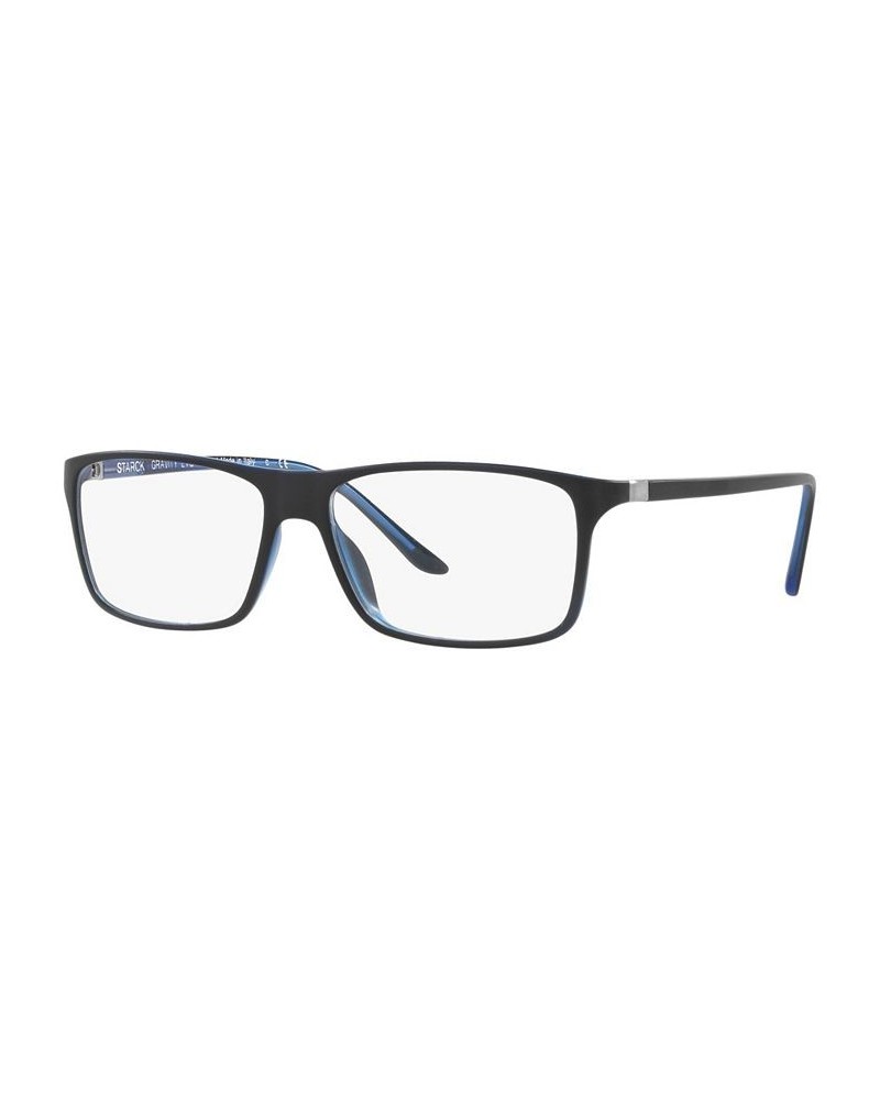 SH1043X Men's Square Eyeglasses Black/Blue $44.21 Mens
