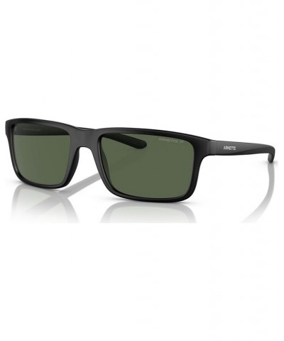 Men's Polarized Sunglasses AN432257-P 57 Matte Black $15.30 Mens