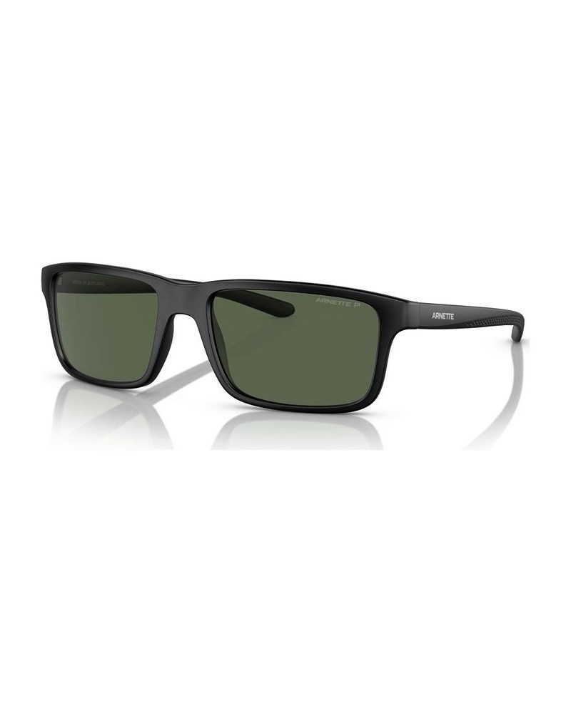 Men's Polarized Sunglasses AN432257-P 57 Matte Black $15.30 Mens