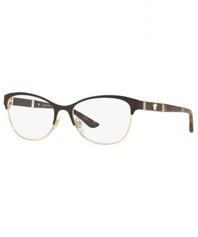 VE1233Q Women's Irregular Eyeglasses Black Gold $45.28 Womens