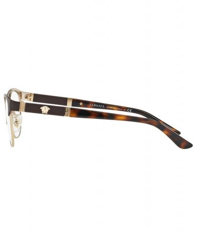 VE1233Q Women's Irregular Eyeglasses Black Gold $45.28 Womens