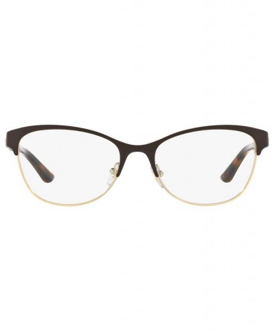 VE1233Q Women's Irregular Eyeglasses Black Gold $45.28 Womens