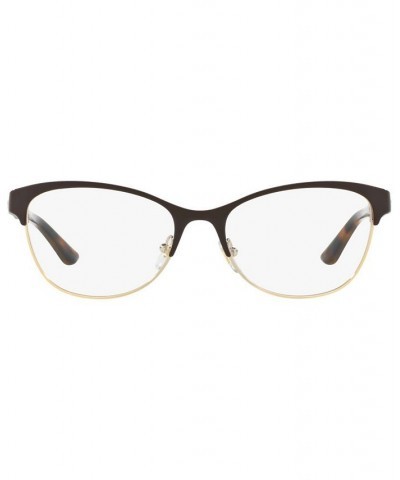 VE1233Q Women's Irregular Eyeglasses Black Gold $45.28 Womens