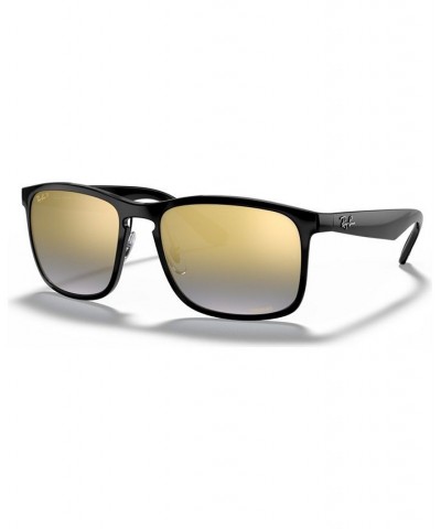 Polarized Sunglasses RB4264 58 BLACK/BLUE MIR GOLD GRADIENT POLAR $45.41 Unisex