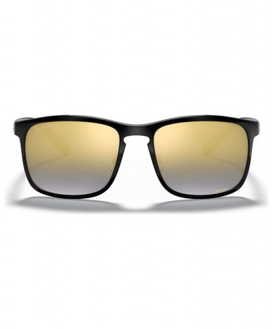 Polarized Sunglasses RB4264 58 BLACK/BLUE MIR GOLD GRADIENT POLAR $45.41 Unisex