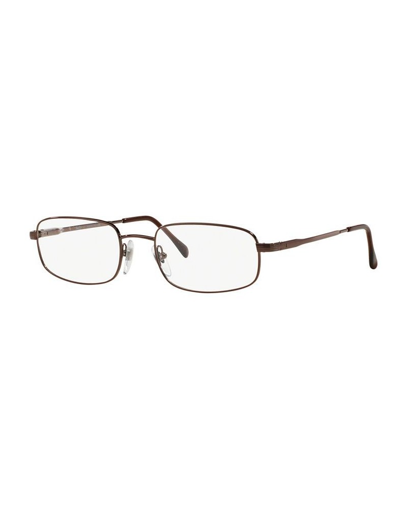 SF2115 Men's Rectangle Eyeglasses Copper $35.62 Mens