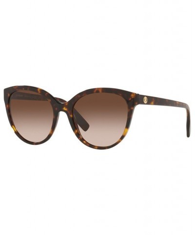 Women's Low Bridge Fit Sunglasses BE4365F BETTY 57 Dark Havana $76.20 Womens