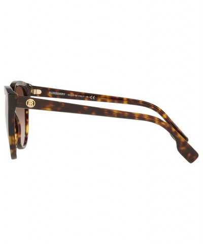 Women's Low Bridge Fit Sunglasses BE4365F BETTY 57 Dark Havana $76.20 Womens